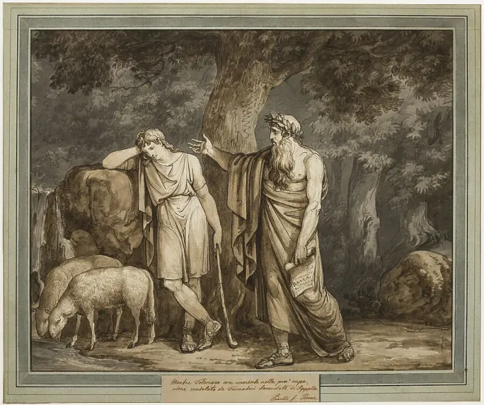 Framed Print : Telemachus Print, 1808 Framed Print : Telemachus Print, 1808