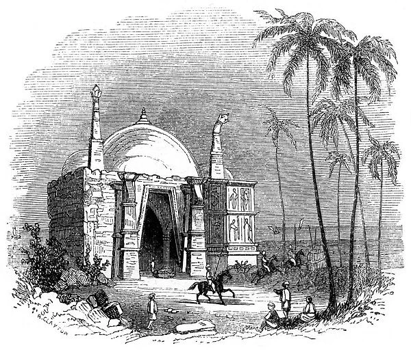 Temple of Somnath, Gujarat, India, 1847. Artist: Robinson