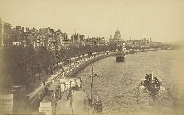 Thames Embankment, 1850-1900. Creator: Unknown