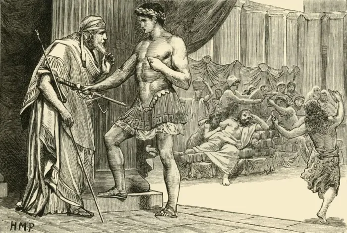 Framed Print : Theseus and Aegeus Print, 1890