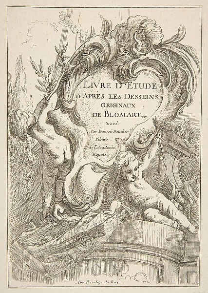 Title Page, 1753. Creator: Francois Boucher