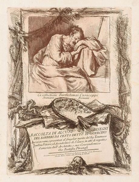 Title Page of Raccolta di alcuni disegni del Barberi da Cento Ietto il Gerucino, 1764