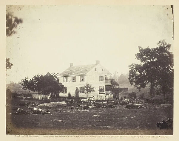 Trossells House, Battle-Field of Gettysburg, July 1863. Creator: Alexander Gardner