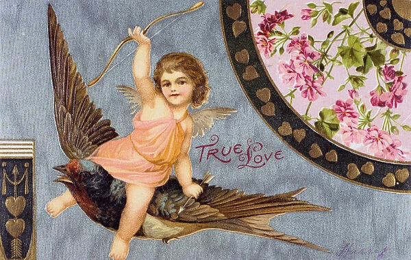 True Love, American Valentine card, 1908