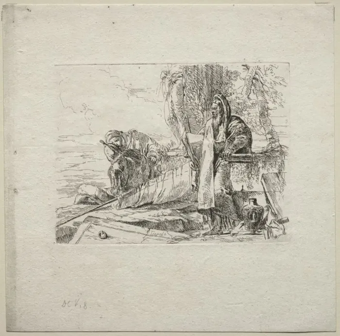 Framed Print : Various Caprices: The Philosopher Standing with Book, 1785 Print Framed Print : Various Caprices: The Philosopher Standing with Book, 1785 Print