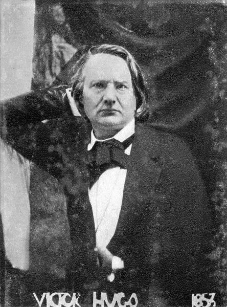 Victor Hugo, French poet, dramatist and novelist, 1853