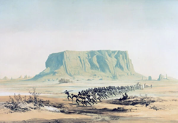 View of Mount Barkal, Sudan, 1842-1845. Artist: E Weidenbach