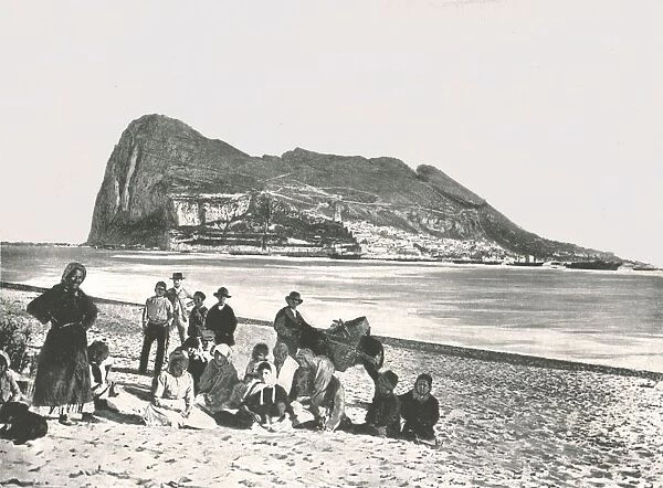 View of the Rock from the sea, Gibraltar, 1895. Creator: W &s Ltd