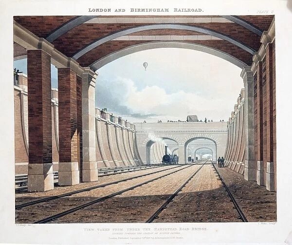 View Taken from Under the Hampstead Road Bridge, looking towards the station at Euston Square