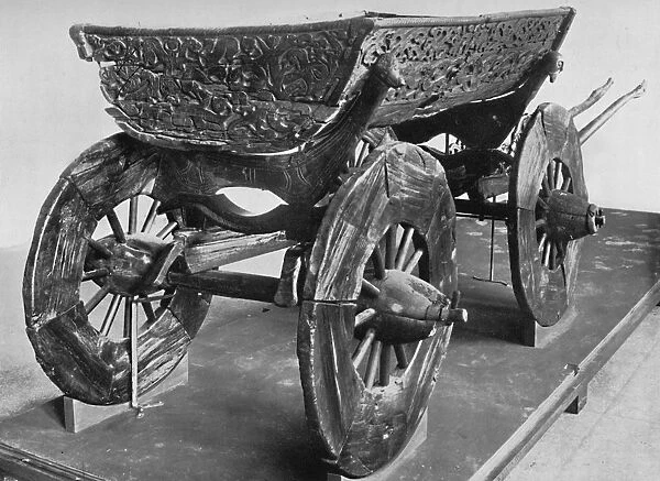 Wagon from the Oseberg ship, 1935