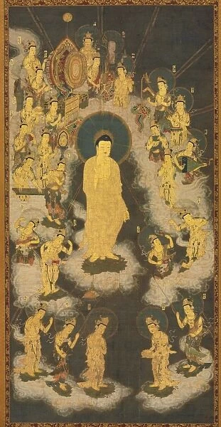Welcoming Descent of Amida Buddha, 1300-33. Creator: Unknown