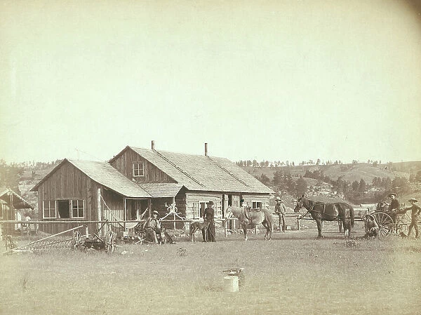 Western Ranch House, c1888. Creator: John C. H. Grabill