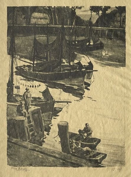 The Wharf. Creator: Willem Roelofs (Dutch, 1822-1897)