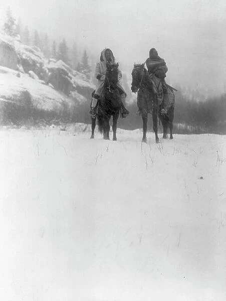 For a winter campaign-Apsaroke, c1908. Creator: Edward Sheriff Curtis