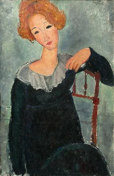 Woman with Red Hair, 1917. Creator: Amadeo Modigliani