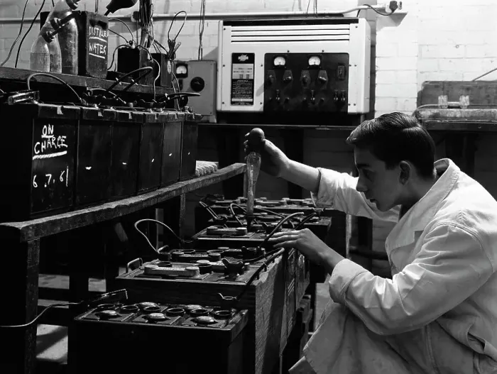 Framed Print : Auto Electrician Apprentice, 1961 Print Framed Print : Auto Electrician Apprentice, 1961 Print