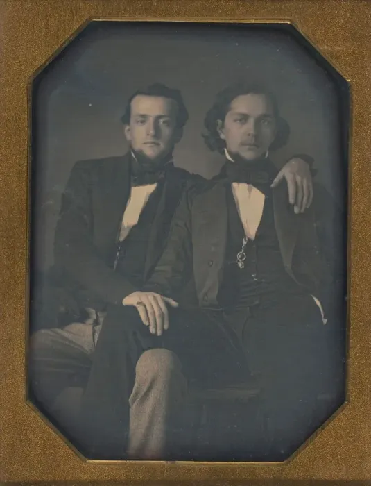Framed Print : Two Young Men, ca. 1850 Print Framed Print : Two Young Men, ca. 1850 Print