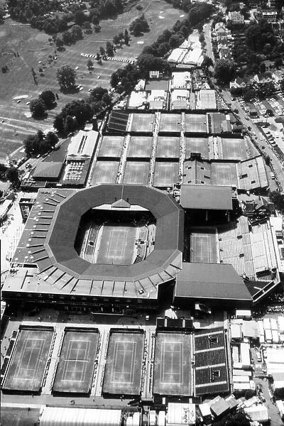 Aerial view of Wimbledon 1989