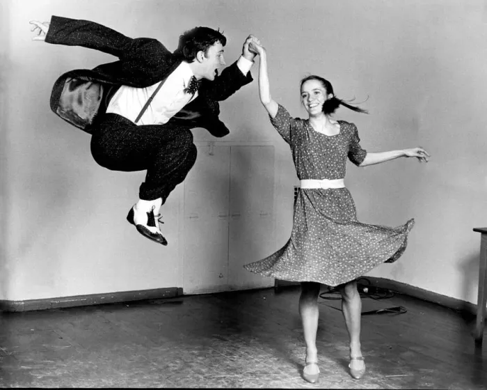 Framed Print : Lindy Hop Print: Jiving Dancers in Swing Dance Framed Print : Lindy Hop Print: Jiving Dancers in Swing Dance