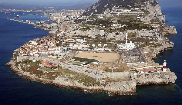 Aerial view of Europa Point, Gibraltar