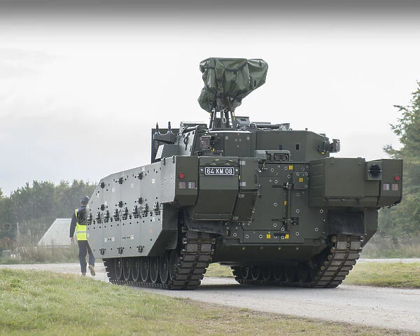 AJAX Armoured Vehicle at a 3 Div Combined Arms Manoeuvre Demonstration