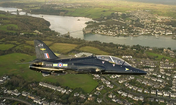 Hawk Aircraft over Wales