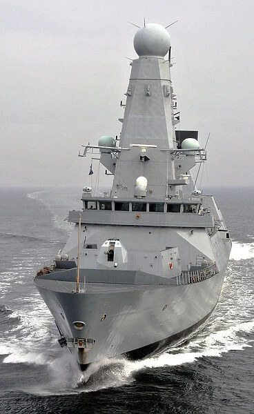 HMS Daring at Speed During Trials