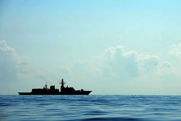 HMS Kent in the Indian Ocean