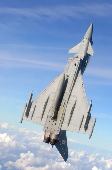 Framed Print : RAF Typhoon Jet Print - Aerial Manoeuvres Framed Print : RAF Typhoon Jet Print - Aerial Manoeuvres