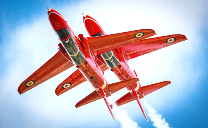 Framed Print : Print of The Synchro Pair in Flight Framed Print : Print of The Synchro Pair in Flight