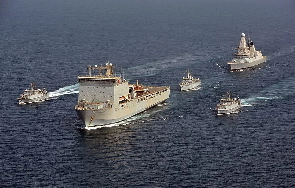 RFA Cardigan Leading Royal Navy Ships in the Middle East