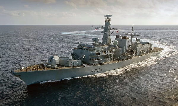 Type 23 Frigate HMS Monmouth Sails for the Middle East