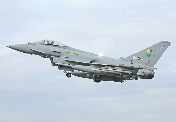 Typhoon Takes Off from RAF Coningsby as Part of Op Ellamy