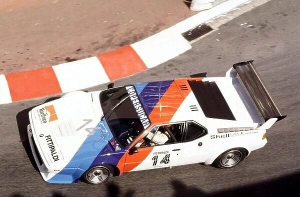 1979 BMW M1 Procar Championship. Monte Carlo, Monaco. 26th May 1979. Rd 2. Emerson Fittipaldi (Helmet Marko), retired, action. World Copyright: LAT Photographic. Ref: 79 BMW M1 MON 01