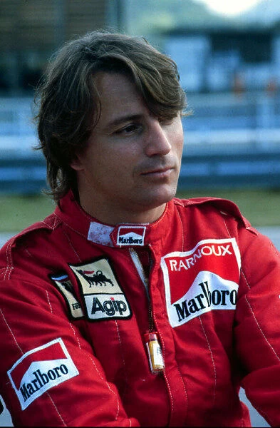 1984 BRAZILIAN GP. Rene Arnoux, Ferrari. Photo: LAT