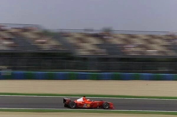 2000 French Grand Prix. QUALIFYING Magny Cours, France, 1 July 2000 Michael Schumacher, Ferrari World LAT Photographic