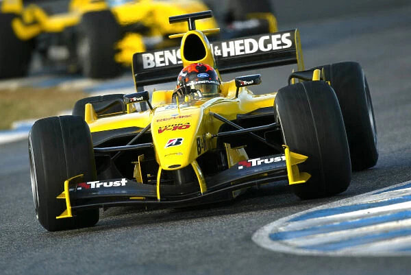2004 Formula One Testing. Christijan Albers, Jordan Ford EJ14. Jerez, Spain