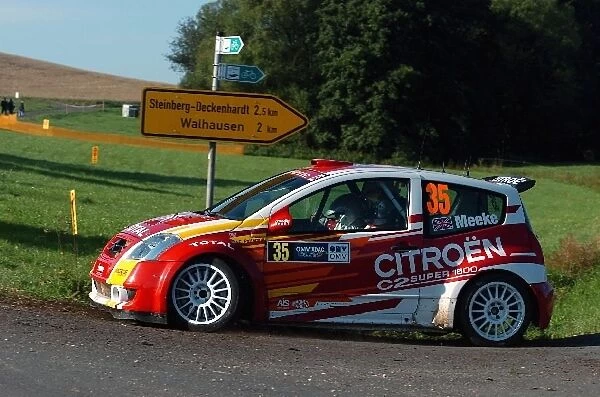 FIA World Rally Championship: Kris Meeke, Citroen C2 Super 1600, on Stage 14 finished second in the JWRC category