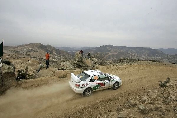 FIA World Rally Championship: Mirco Baldacci in action on day 2