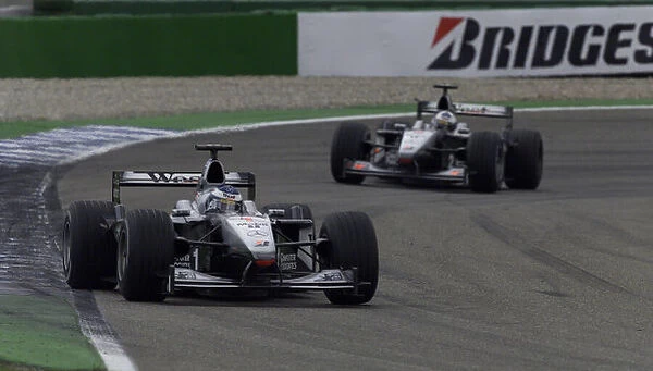 Formula One German Grand Prix Mika Hakkinen and David Coulthard Hockenheim