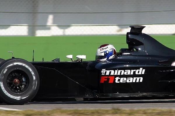 Formula One Testing: Jos Verstappen Minardi PS03