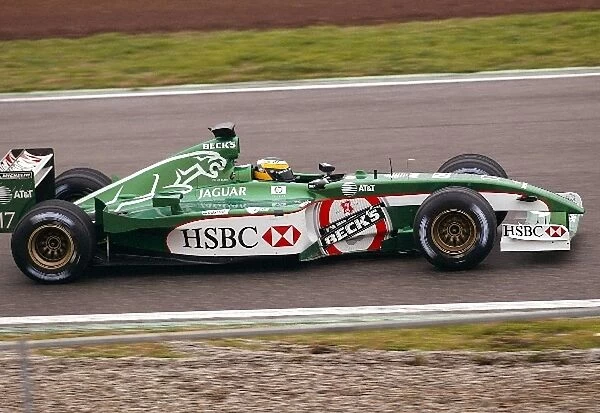 Formula One Testing: Pedro de la Rosa continued testing the new Jaguar Cosworth R3
