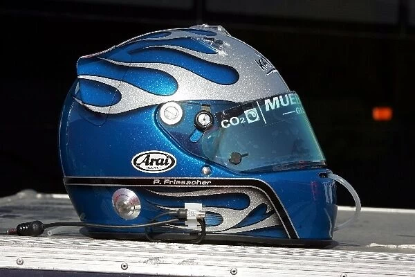 Formula One World Championship: The helmet of Patrick Friesacher Minardi