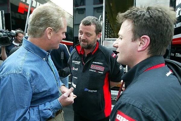 Formula One World Championship: Jonathan Palmer, Manager to Justin Wilson Minardi, and Paul Stoddart Minardi Team Principal