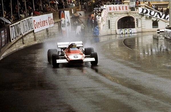 Formula One World Championship: Rain master Jacky Ickx Ferrari 312B2 finished second
