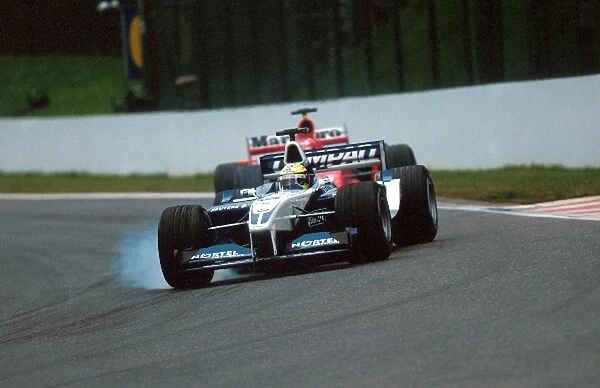 Formula One World Championship: Ralf Schumacher BMW Williams FW23 finished seventh after a gaffe at the restart when he was left on the jacks