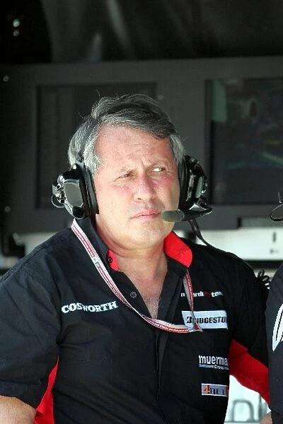 Formula One World Championship: Tamas Frank Manager of Patrick Friesacher Minardi