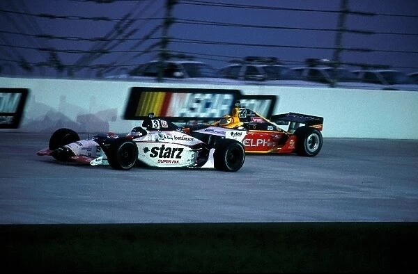 Indy Racing League: Al Unser Jr and MArk Dismore before their crash