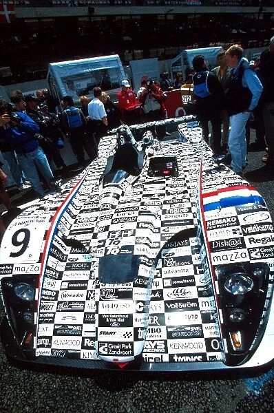 Le Mans: The Dome Judd entry had an unusual livery made up of the numerous sponsors that had backed the team for the race