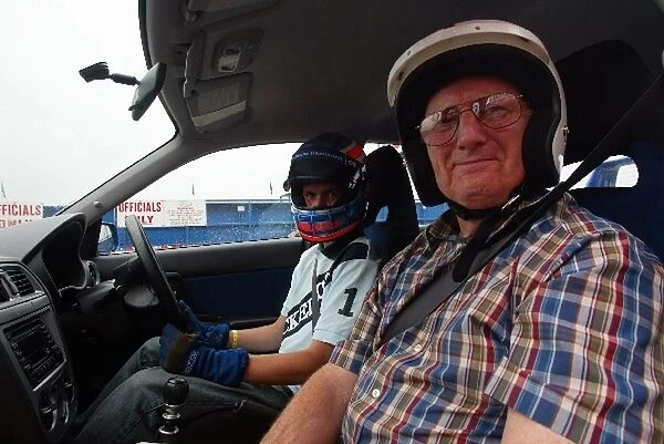 Subaru Track Day: Tom Tremayne and John Stevens prepare to go out onto the circuit in the Subaru Impreza WRX